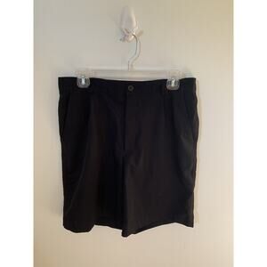 Under Armour Shorts Men 32 Loose Black Chino Performance Golf Solid 9" Inseam